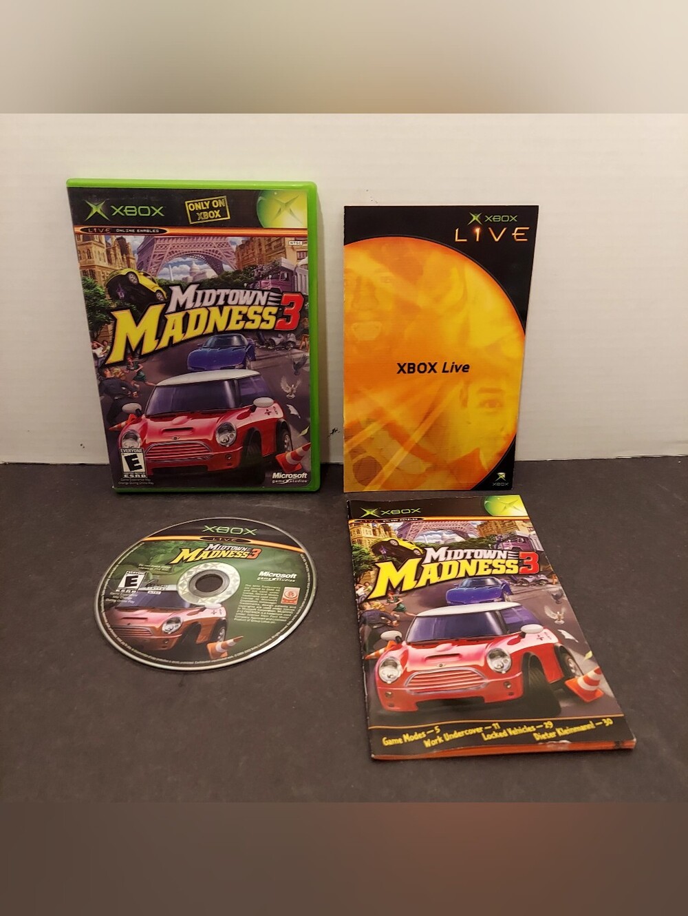 Midtown Madness 3 for Xbox Original Midtown Madness 3 Xbox Complete with manual